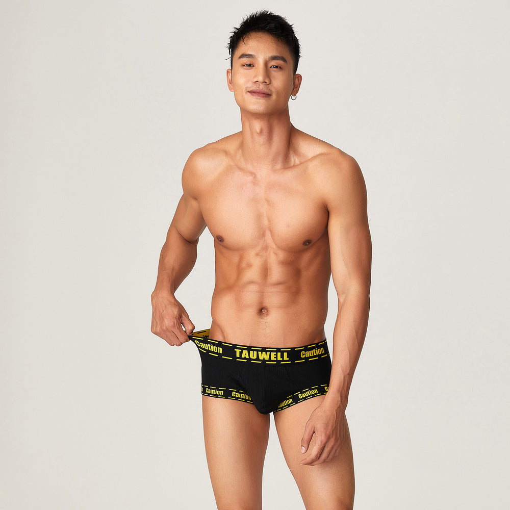 Fashion Men's Solid Color Breathable Underwear