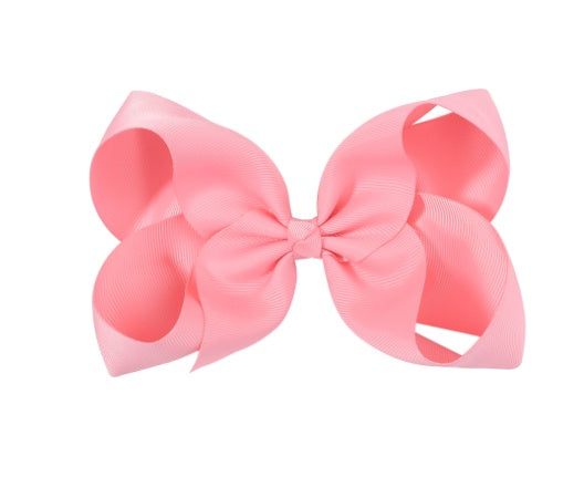 6 Inch Bow Hairpin for Children - 30 Colors, European Style