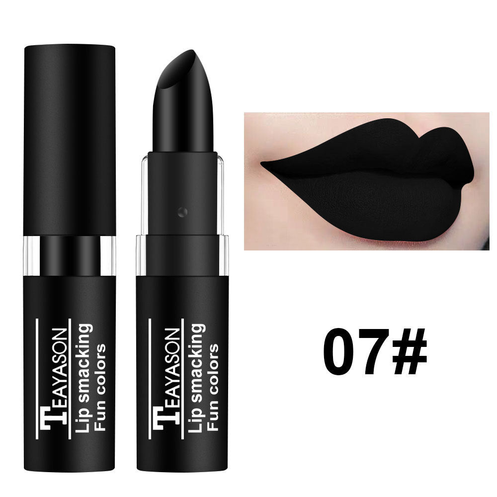 Dark Lipstick White Nude Color Vampire Halloween Creative Makeup Retro