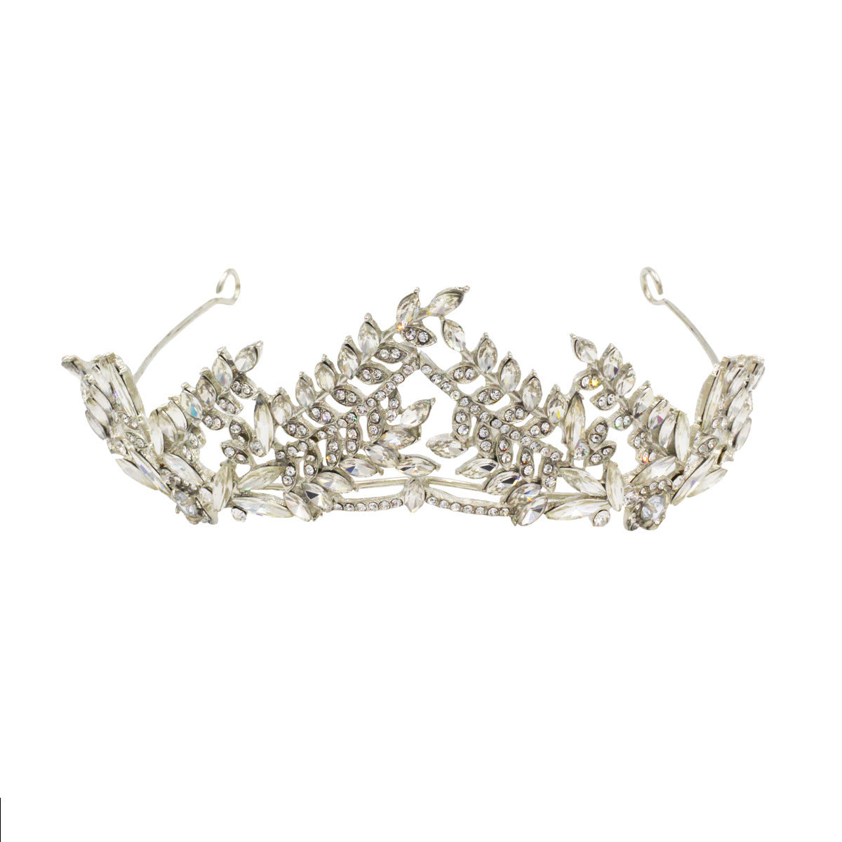 Exquisite Alloy Rhinestone Bridal Crown Wedding Dress