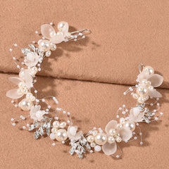 Pearl Flower Hairband Handmade Headwear