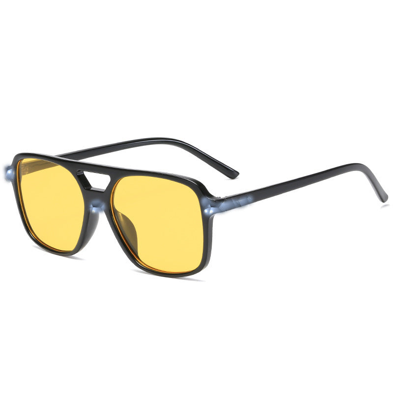 Double Beam Fashion Sunglasses Trend  ellexo shop  fashion  Luxury  MEN  stylish  sun glasses  sun protection  men fashion  men sunglasses  shades