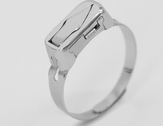 Anti-wolf National Version Stainless Steel Personal Protection Ring