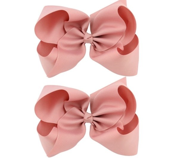 6 Inch Bow Hairpin for Children - 30 Colors, European Style