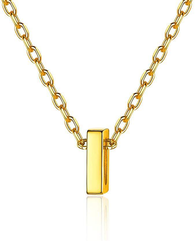 Gold 26 Letter Pendant Necklace European And American Simple