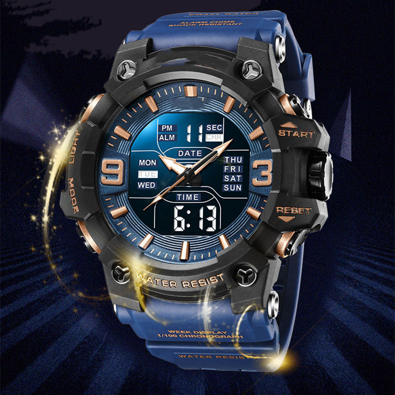 Men's Sports Waterproof Multifunctional Electronic Watch