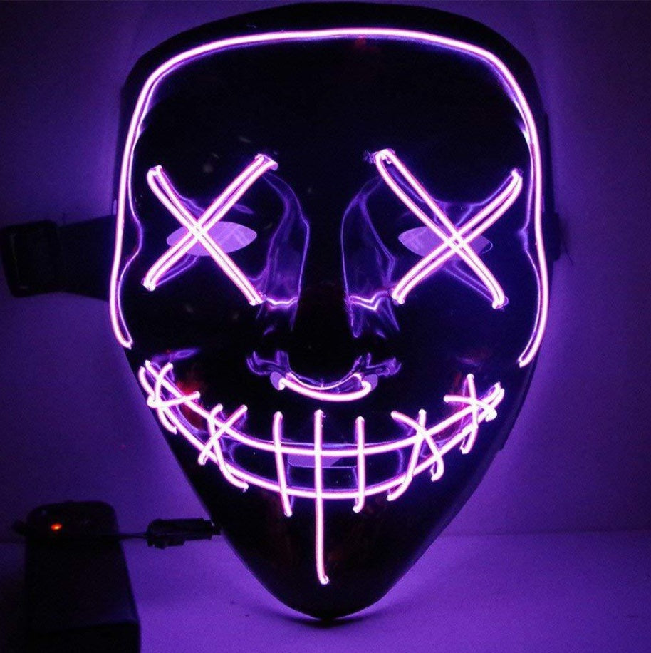 Halloween Horror Glowing Mask V Shape