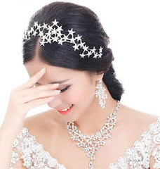 Bridal Crown Rhinestone Pearl Water Drop Hair Accessories Wedding Dress Ornaments