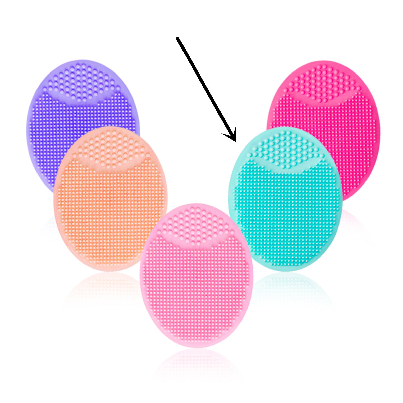 Silicone Oval Facial Brush Cleansing Tool