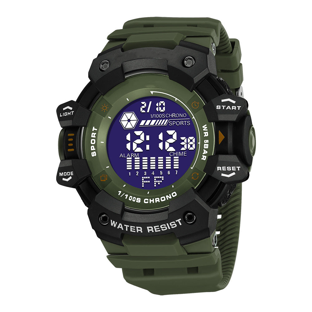 Men's Waterproof Sports Trend Luminous Electronic Watch