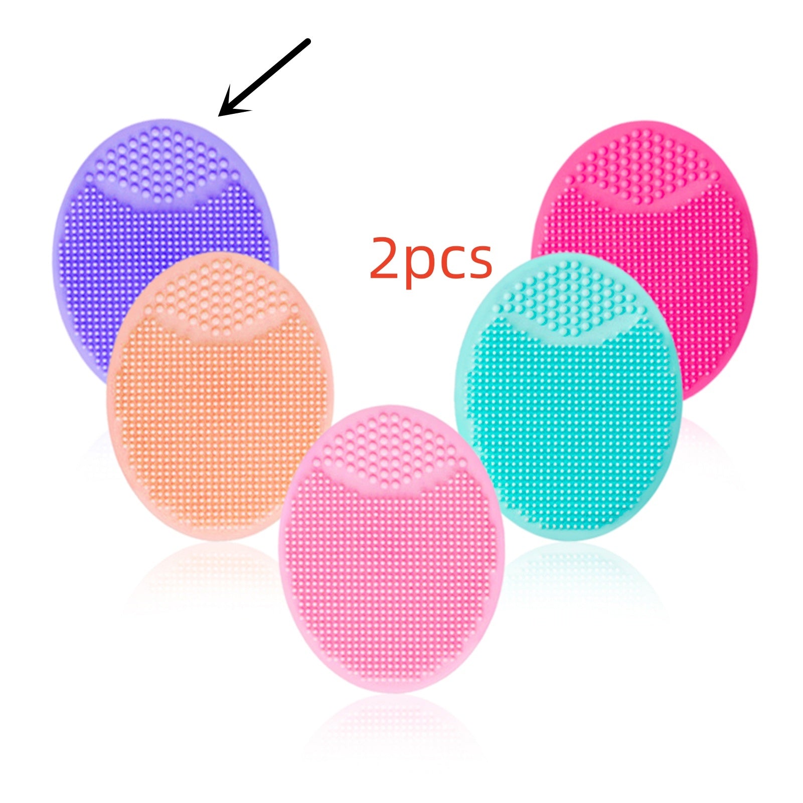 Silicone Oval Facial Brush Cleansing Tool