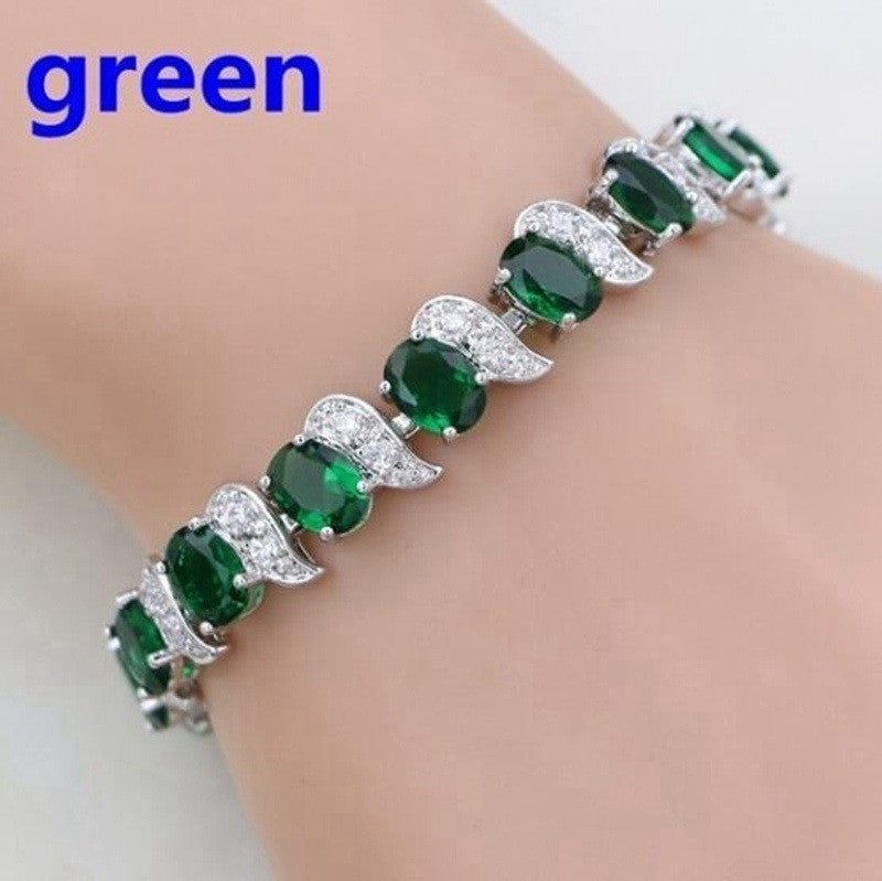 Meniscus Color Jewelry Zircon Seven Color Bracelet