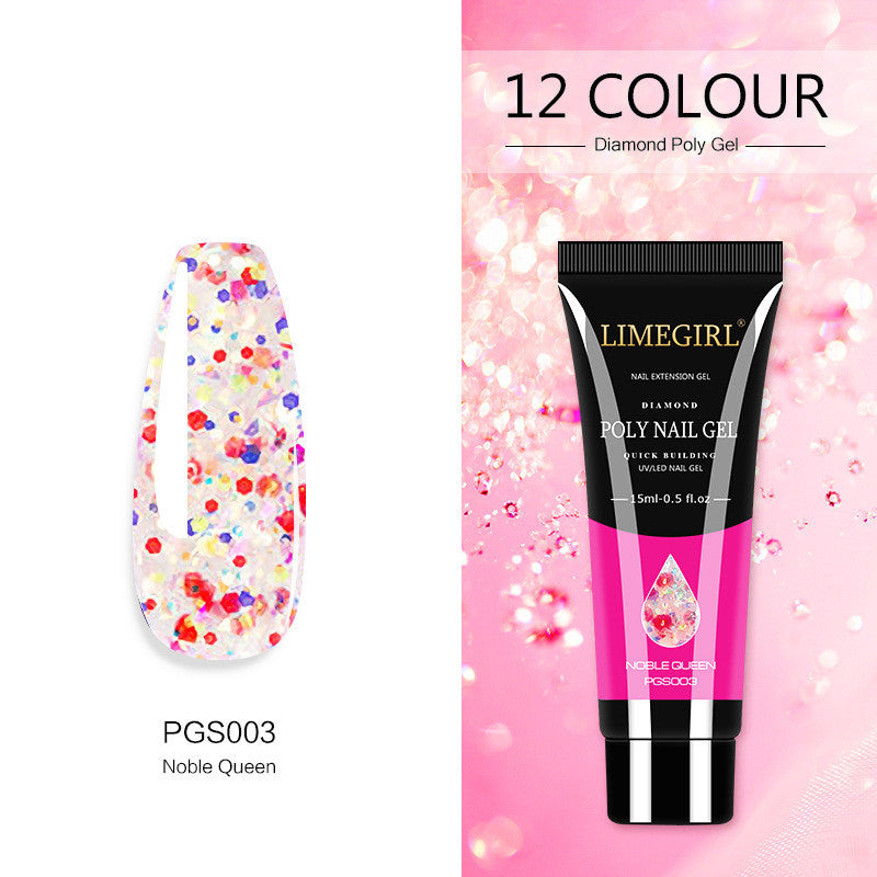 Nail Art Glitter Powder Extension Glue Painless And Quick Extension Glitter Crystal Extension Glue