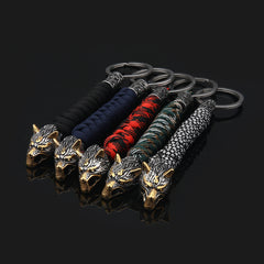 Rope Weaving Stainless Steel Key Ring