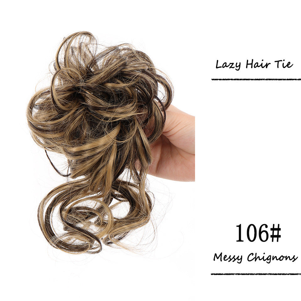 Women's Hair Band Long Beard Curly Hair Natural & Fluffy Lazy Updo Hair Chemical Fiber