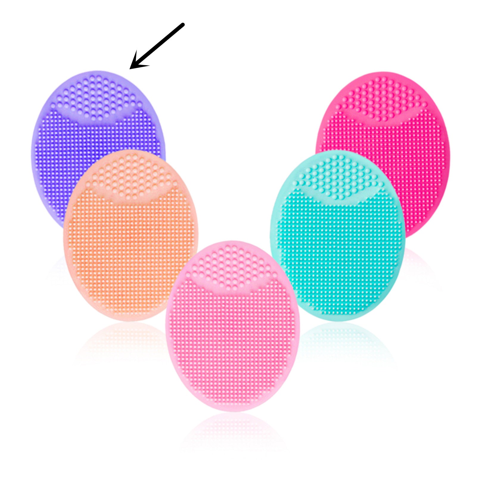 Silicone Oval Facial Brush Cleansing Tool