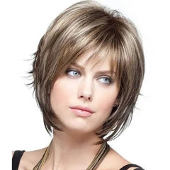 Women's Fashion Realistic High-temperature Fiber Micro-volume Short Hair Wig