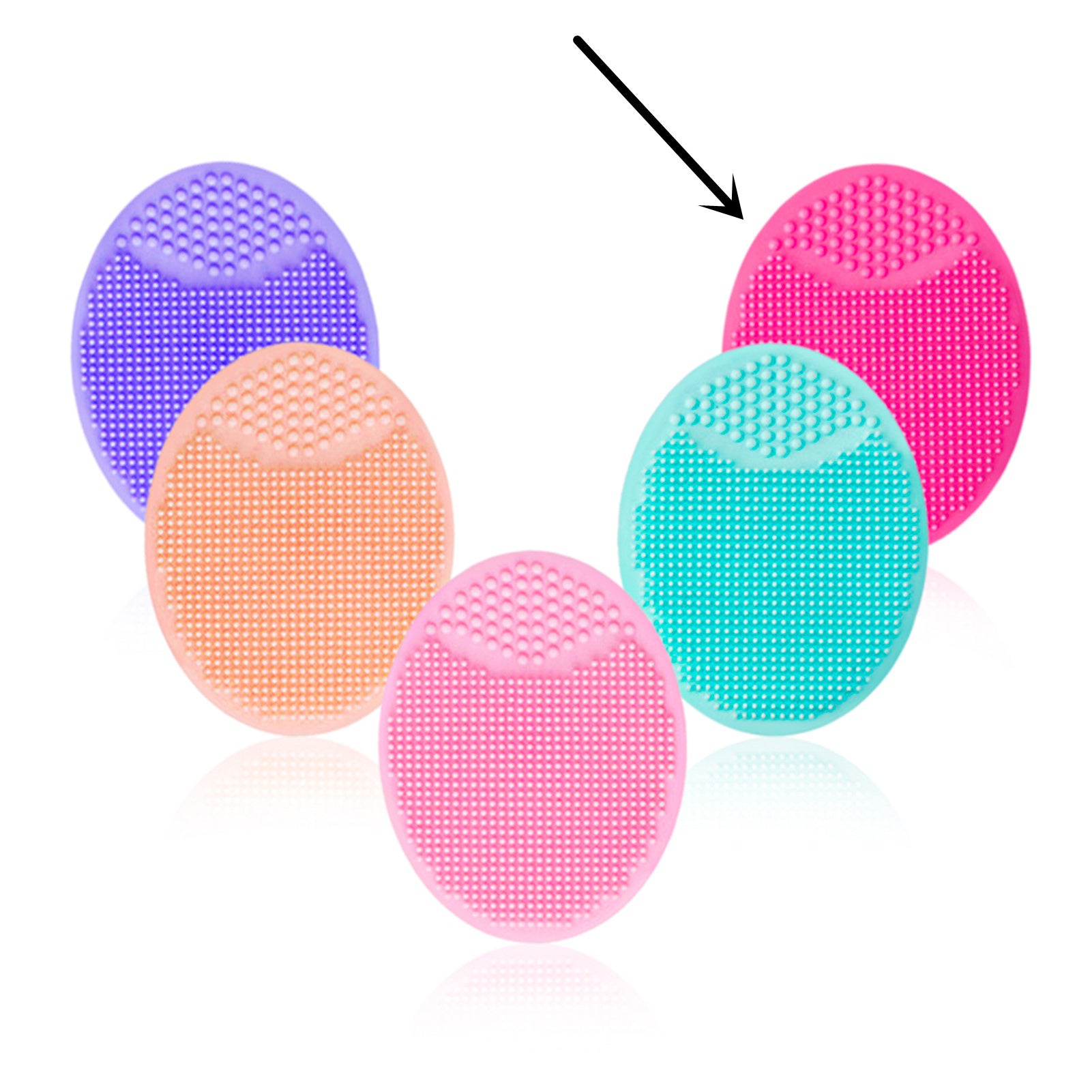 Silicone Oval Facial Brush Cleansing Tool