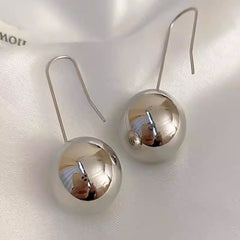 Simple Round Beads Ear Hook Light Luxury Minority Design Sense