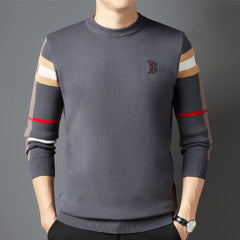 Men's Knitwear Men's Thin Color Matching Inner Wear Base Sweater