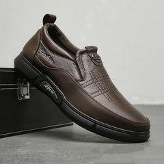 Men's Leather Shoes Daddy's Shoes For Middle-aged And Elderly People Soft Bottom