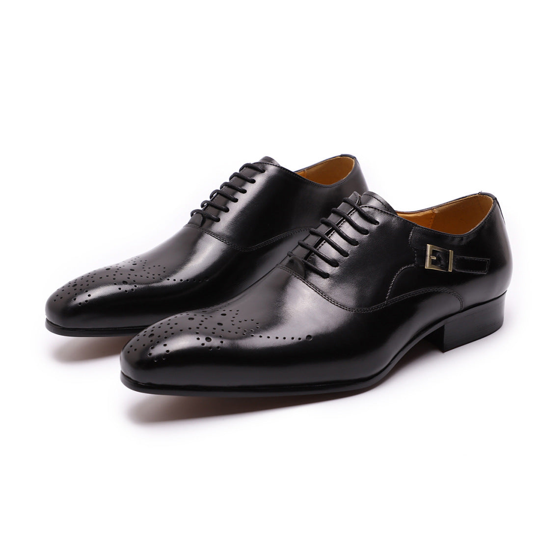 Men's Leather Carved Brock Oxford Shoes