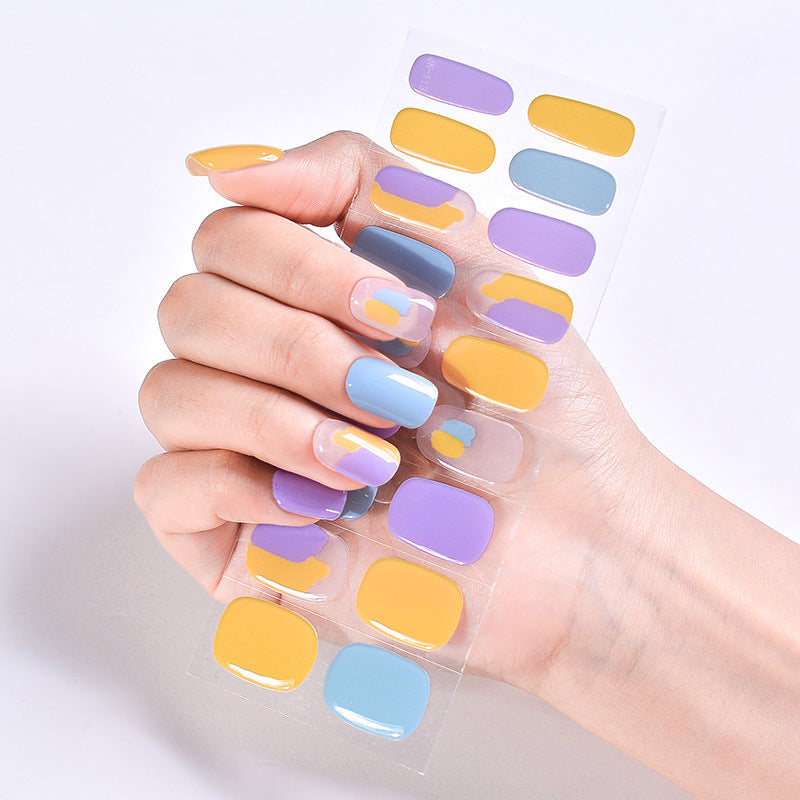 Women's Fashion Simple Wear Nail Patch Gel