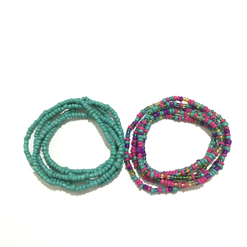 Multi-layer Handmade Color Bead Beach Chain