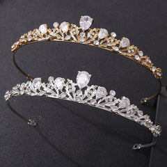 G250 Bridal Alloy Zircon Gaoshi Small Crown Hair Band