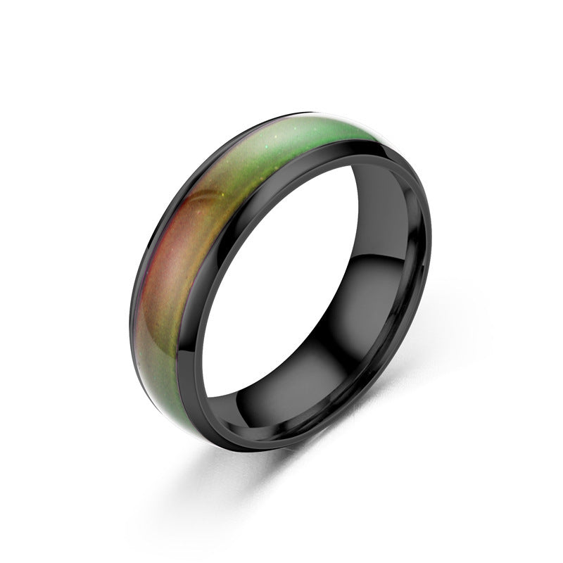 New Disgn Temperature Change Color Mood Ring Hot Sale Jewelry Smart Discolor Rings Best Gift For Friends Free Shipping