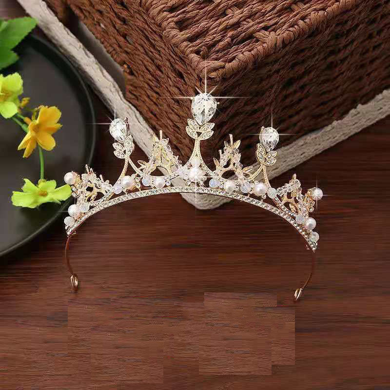 Girls' Crown Crystal Big Hair Band