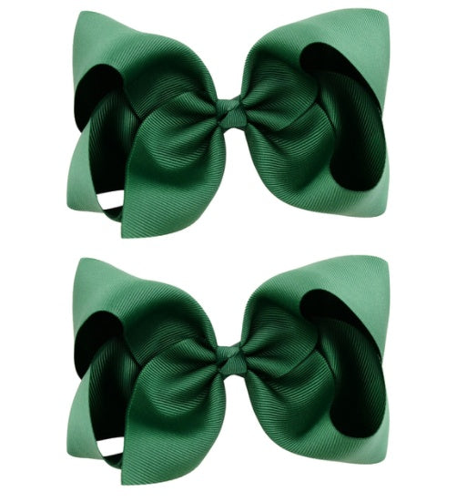 6 Inch Bow Hairpin for Children - 30 Colors, European Style