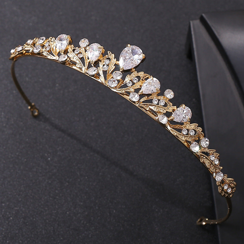 G250 Bridal Alloy Zircon Gaoshi Small Crown Hair Band