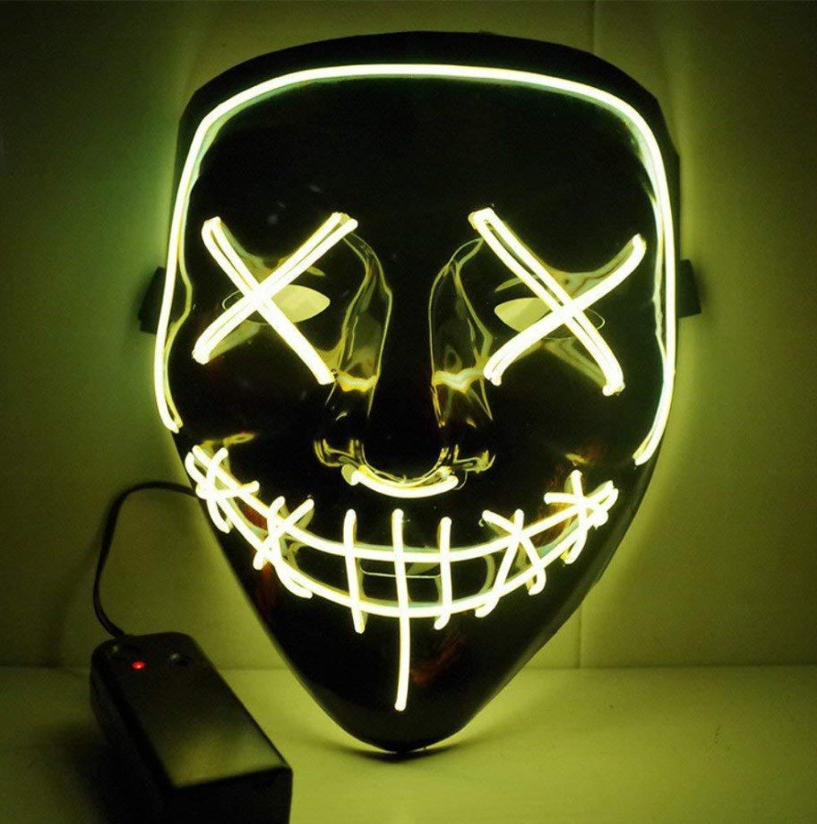 Halloween Horror Glowing Mask V Shape