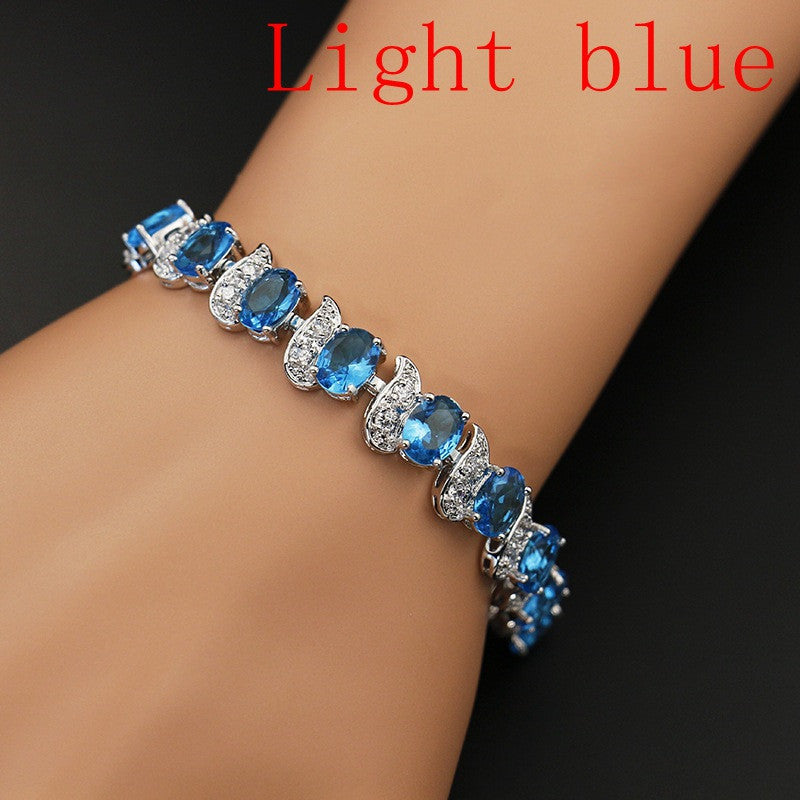 Meniscus Color Jewelry Zircon Seven Color Bracelet