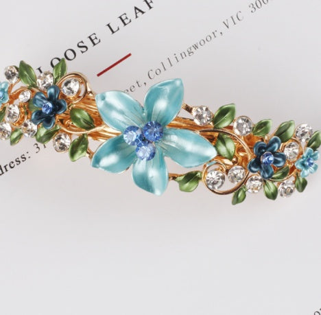 Alloy Women's Butterfly Clip Painted Flower Hair Accessories