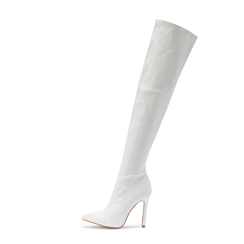 New European And American Pointed Toe Stiletto High-heeled Boots