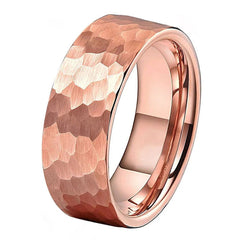 Tungsten Steel Ring Matte Rose Gold Fashion Men