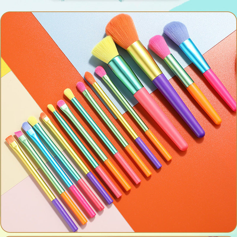 Makeup Brush Set 15 Multi-color Beauty Tools