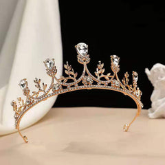 Girls' Crown Crystal Big Hair Band