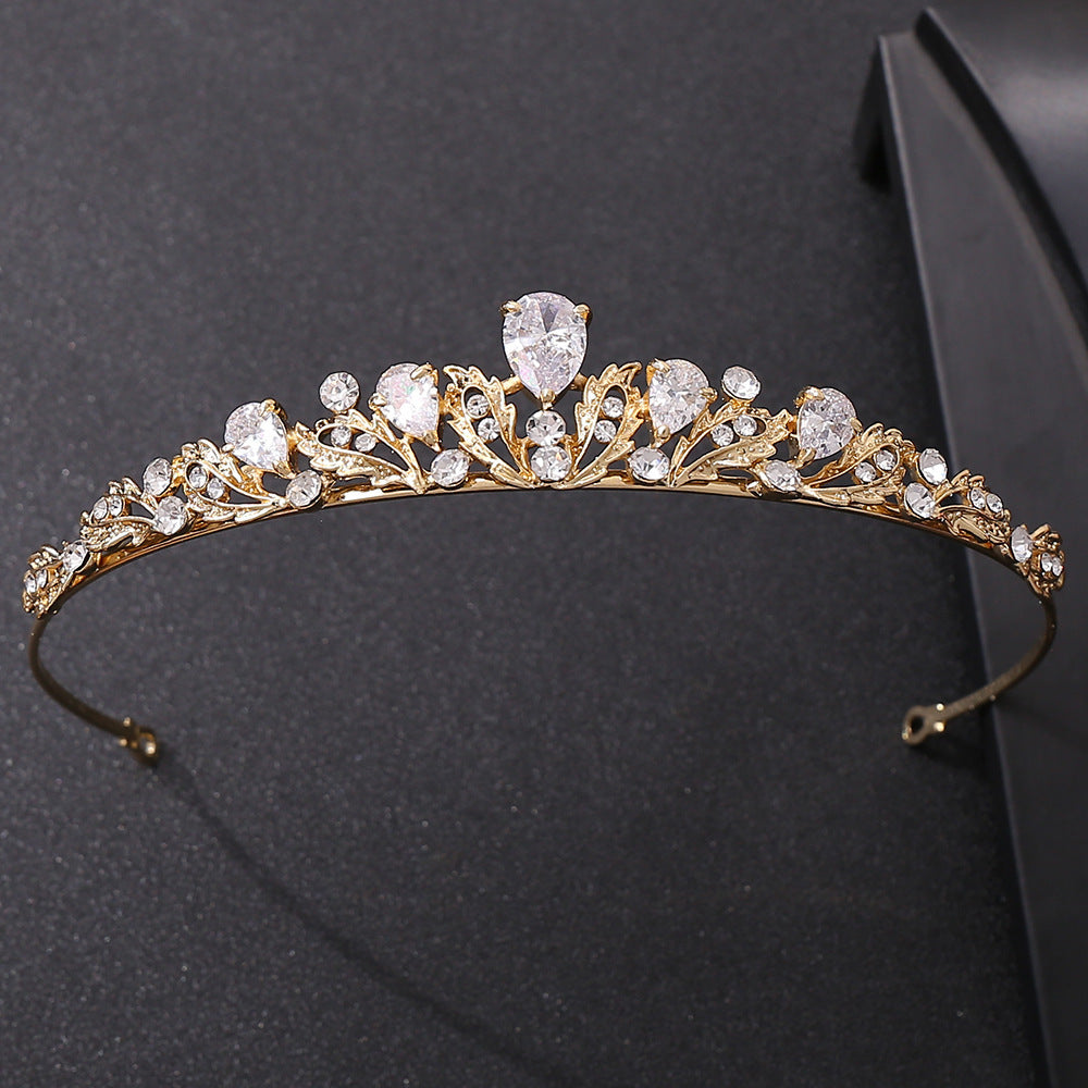 G250 Bridal Alloy Zircon Gaoshi Small Crown Hair Band