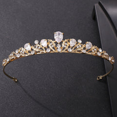 G250 Bridal Alloy Zircon Gaoshi Small Crown Hair Band