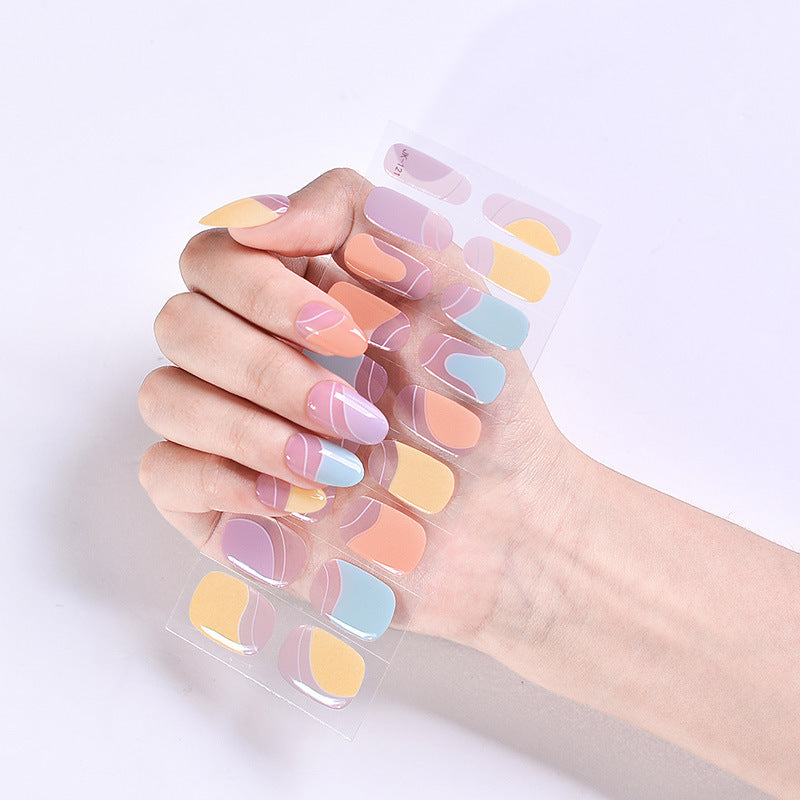 Women's Fashion Simple Wear Nail Patch Gel