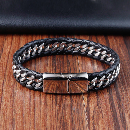 BraceletPersonalized Fashion Bracelet Titanium Steel Geometry