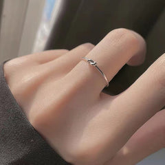 Sterling Silver Little Complex Women's Fashion Ring