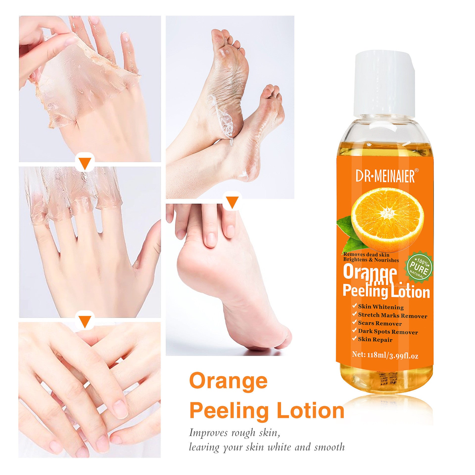 Fresh Orange Peeling Oil Remove Dead Skin From Hands And Feet