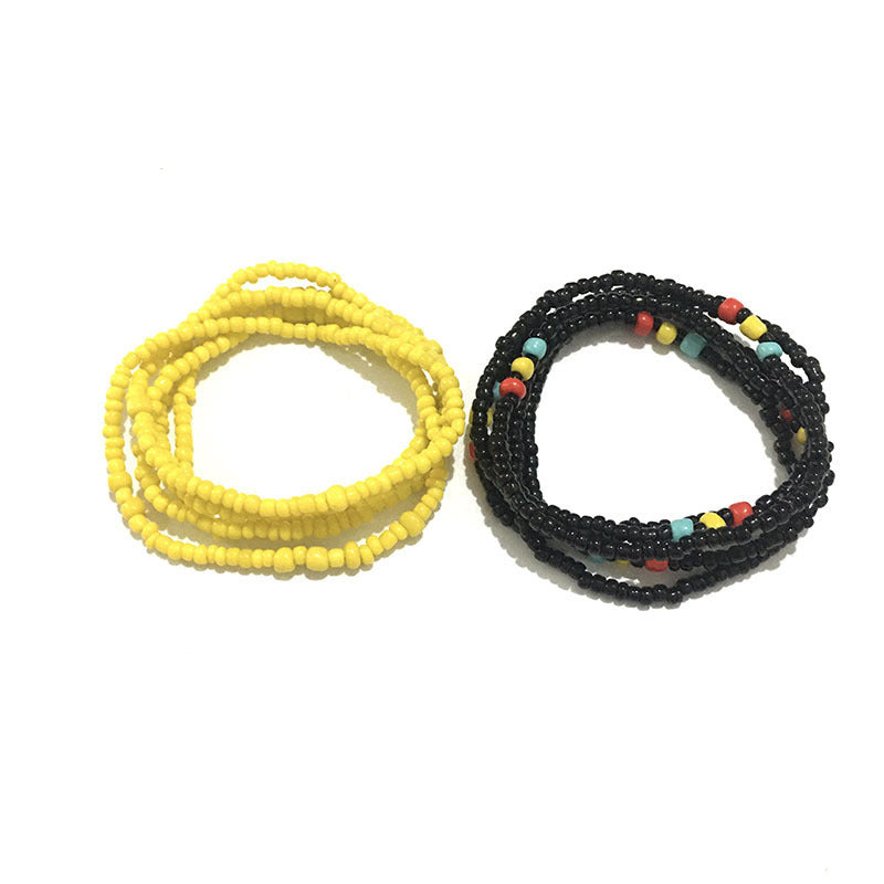 Multi-layer Handmade Color Bead Beach Chain