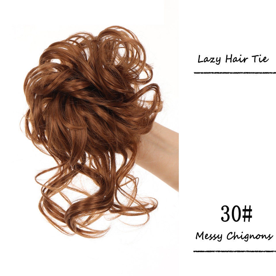 Women's Hair Band Long Beard Curly Hair Natural & Fluffy Lazy Updo Hair Chemical Fiber