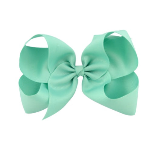 6 Inch Bow Hairpin for Children - 30 Colors, European Style