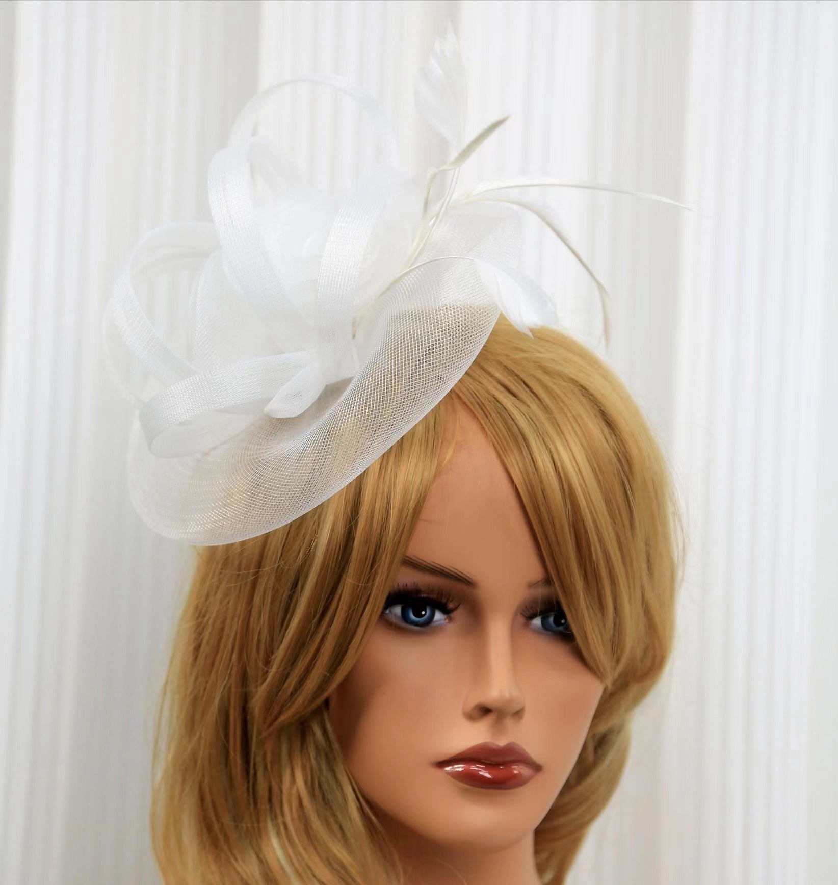 European And American Jockey Club Headdress Billycock Feather Top Hat Mesh Hat Bridal Headdress Flower Ball Party Hair Accessories